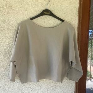 100% COTTON KNIT CROP TOP